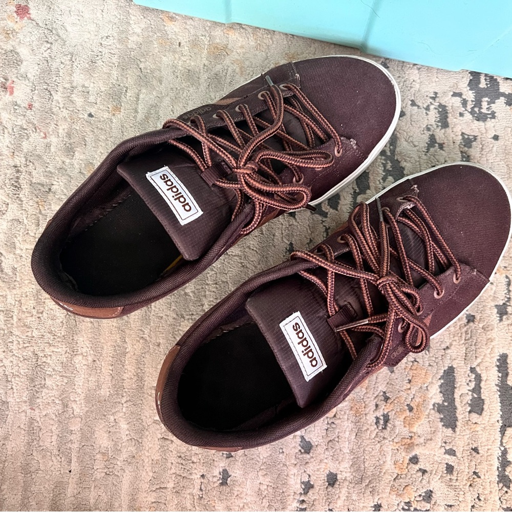 Adidas Brown Sneakers Classic Minimalist Design